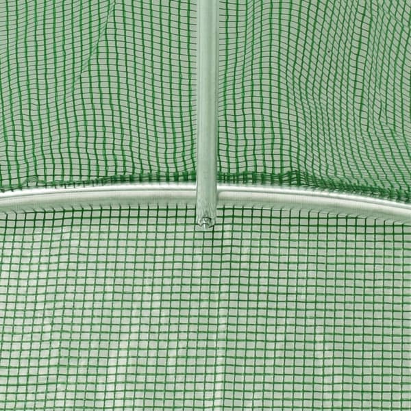 vidaXL Växthus 16 m² 4x4x2 m Grön