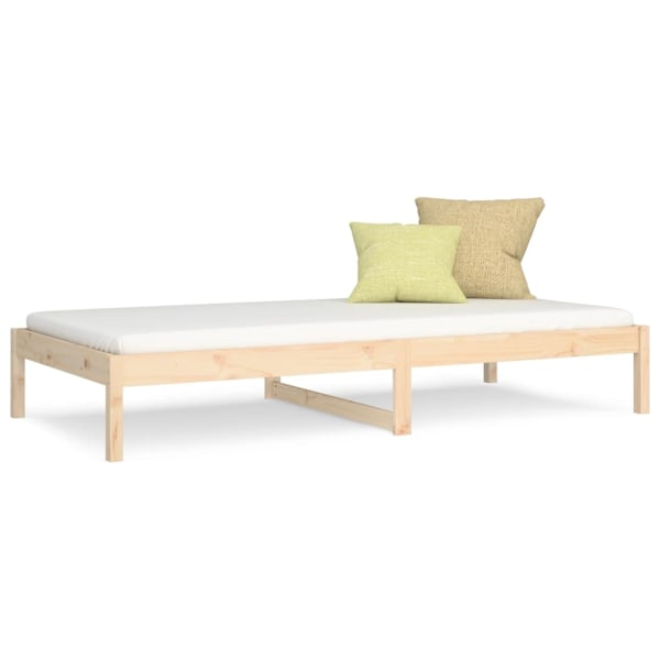vidaXL Dagbädd 90x190 cm massiv furu Brun