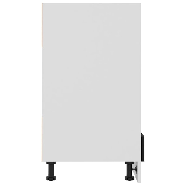 vidaXL Köksskåp för ugn Lyon svart 60x46x81,5 cm konstruerat trä Svart