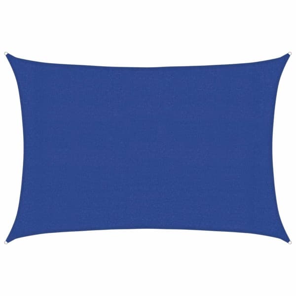 vidaXL Solsegel 160 g/m² rektangulär blå 3x4,5 m HDPE Blå
