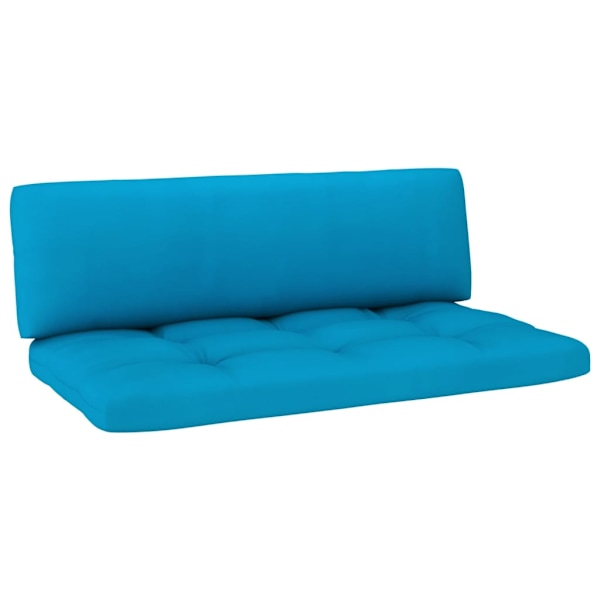 vidaXL Mittensektion till pallsoffa vit impregnerad furu Vit