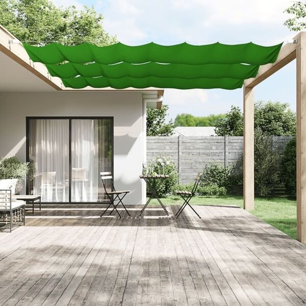 vidaXL Markis vertikal ljusgrön 60x420 cm oxfordtyg Grön