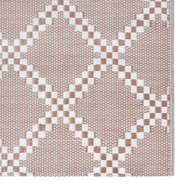 vidaXL Utomhusmatta ARAKIL brun 120x180 cm PP Brun