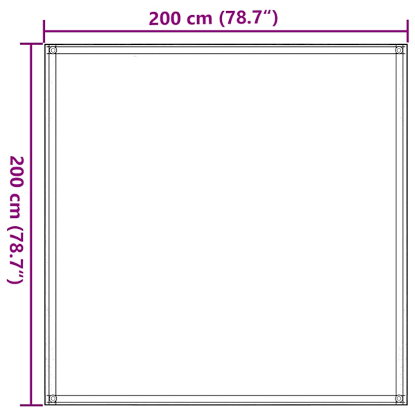 vidaXL Tältmatta 200x200 cm mörkgrön Mörkgrön