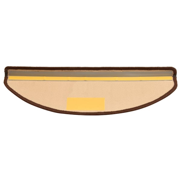 vidaXL Trappstegsmattor självhäftande 10 st 65x21x4 cm brun Brun