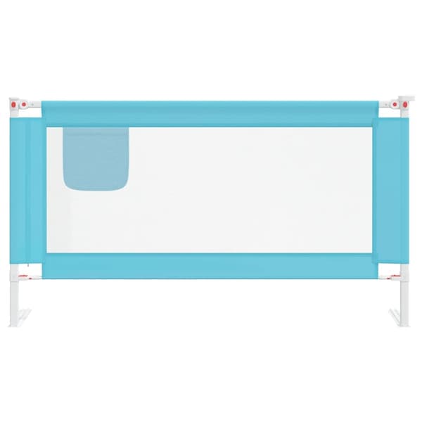 vidaXL Sängskena för barn blå 150x25 cm tyg Blå