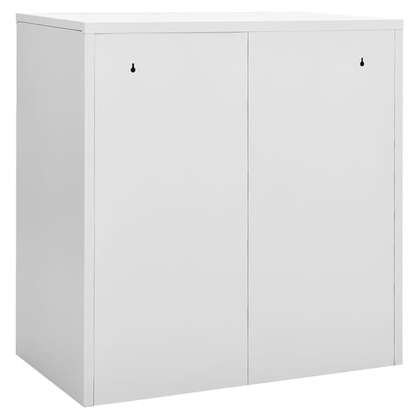 vidaXL Förvaringsskåp ljusgrå 90x45x92,5 cm stål grå