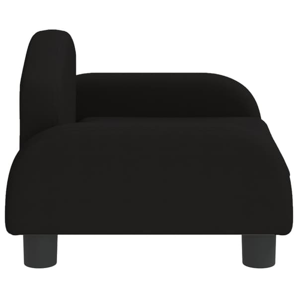 vidaXL Barnsoffa svart 50x40x30 cm tyg art