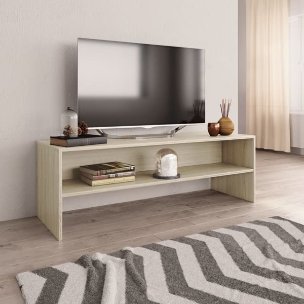 vidaXL Tv-bänk sonoma-ek 120x40x40 cm konstruerat trä Brun