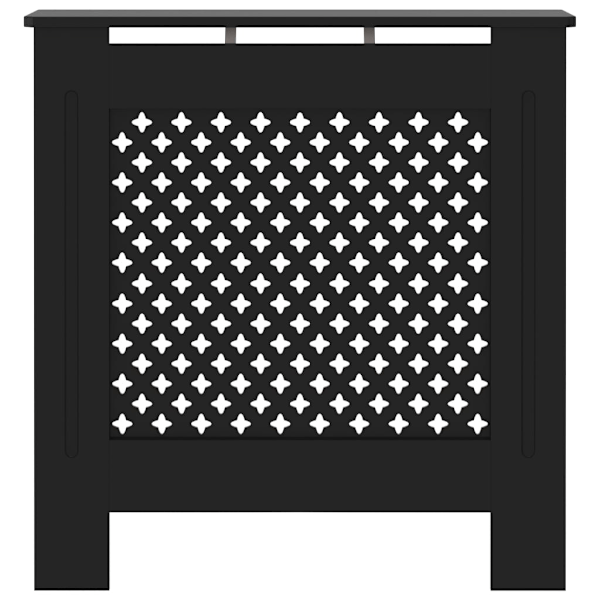 vidaXL Elementskydd MDF svart 78 cm Svart