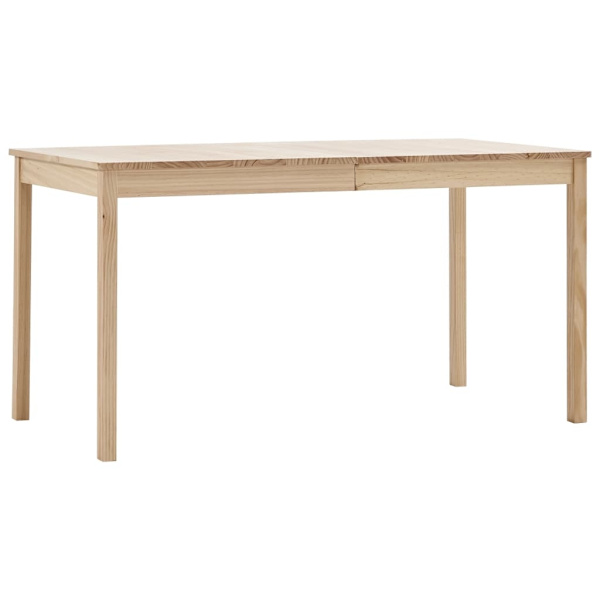 vidaXL Matgrupp 7 delar furu Brun