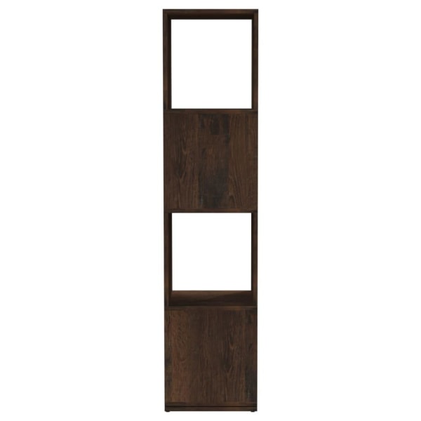 vidaXL Roterande hylla rökfärgad ek 34,5x34,5x75,5 cm konstruerat trä Brun