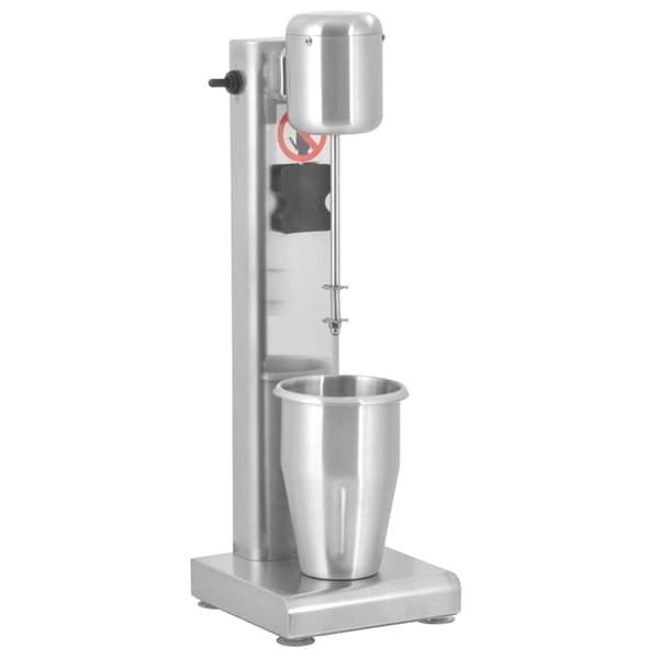 vidaXL Milkshakeblender rostfritt stål 1 L Silver
