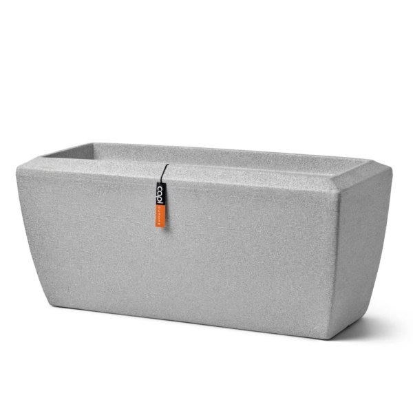 Capi Blomkruka Arc Granite rektangulär 60x35x40 cm elfenben Grå