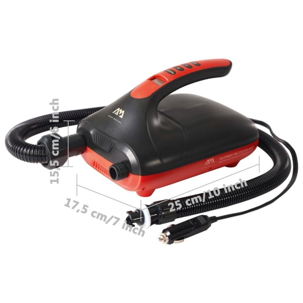 Aqua Marina Super elektrisk luftpump 12 V Svart