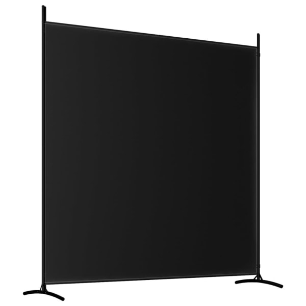 vidaXL Rumsavdelare 2 paneler 348x180 cm svart tyg Svart
