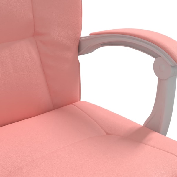 vidaXL Kontorsstol rosa konstläder Rosa