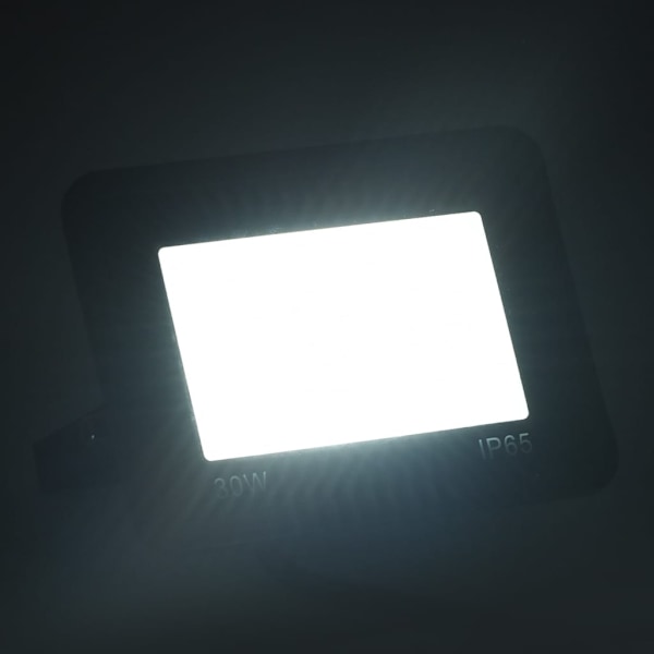 vidaXL Strålkastare 2 st 30 W LED kallvit Svart