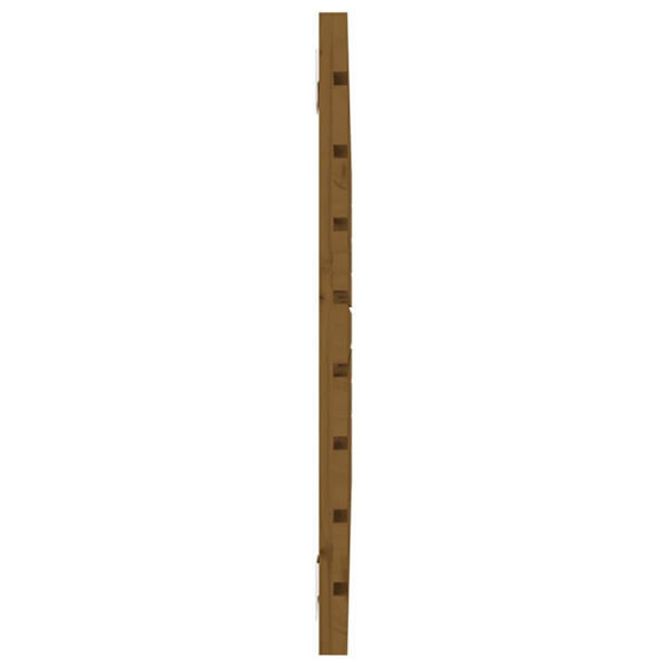 vidaXL Väggmonterad huvudgavel honungsbrun 96x3x63 cm massiv furu Brun