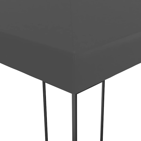 vidaXL Paviljong med ljusslinga LED 3x4 m antracit Antracit