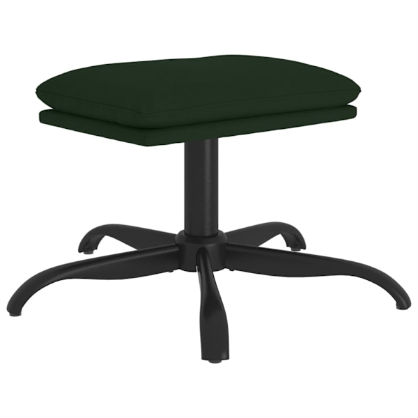 vidaXL Fotpall mörkgrön 60x60x36 cm sammet Grön
