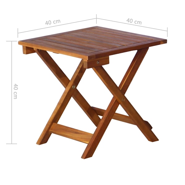 vidaXL Solsäng med bord och dyna massivt akaciaträ Beige