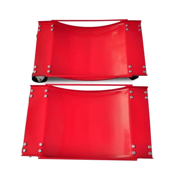 vidaXL Hjuldolly 2-pack Brun