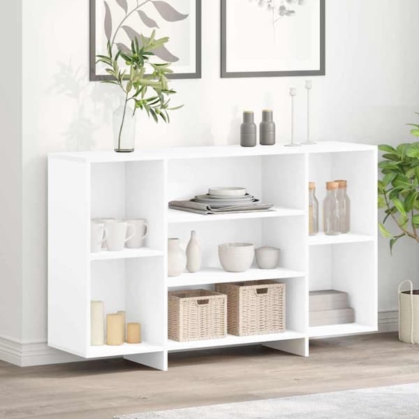 vidaXL Skänk vit 120x30x75 cm konstruerat trä Vit