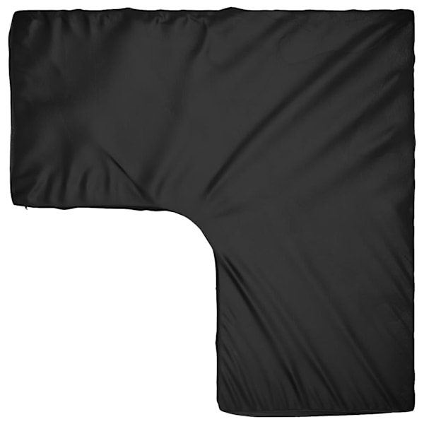 vidaXL Överdrag för utemöbler 12 ölj. 185x185x70 cm L-format Svart