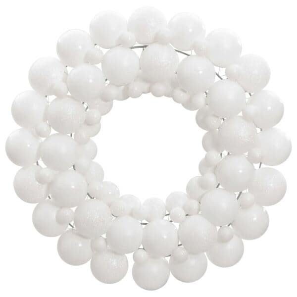 vidaXL Julkrans vit 45 cm polystyren Vit