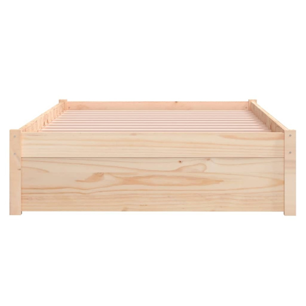 vidaXL Sängram vit massivt trä 100x200 cm massiv trä Vit
