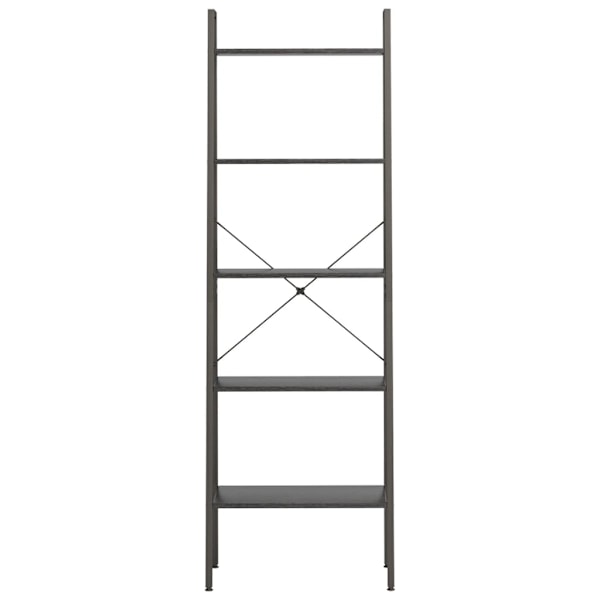 vidaXL Stående hylla med 5 hyllplan svart 56x35x174 cm Svart