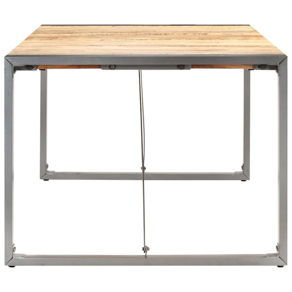 vidaXL Matbord 200x100x75 cm massivt grovt mangoträ Brun