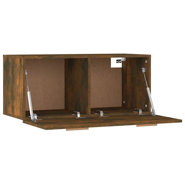 vidaXL Väggskåp rökfärgad ek 80x35x36,5 cm konstruerat trä Brun