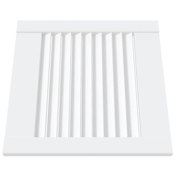 vidaXL Skåpluckor lamelldesign 4 st vit 39,5x39,4 cm massiv furu Vit