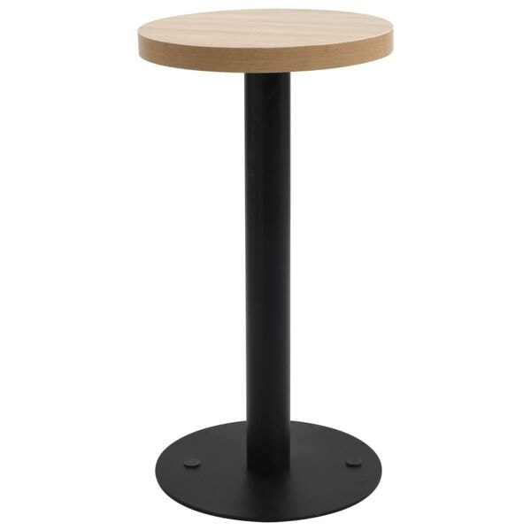 vidaXL Bistrobord ljusbrun 40 cm MDF Brun
