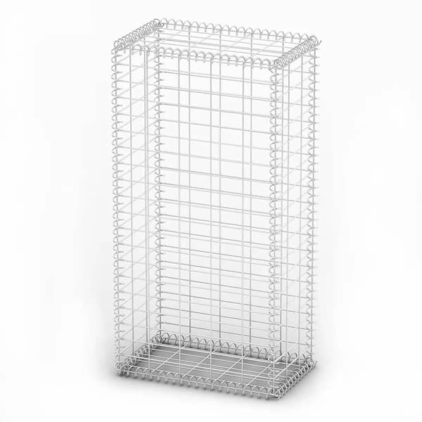 vidaXL Gabionkorg galvaniserad tråd 100x50x30cm Silver
