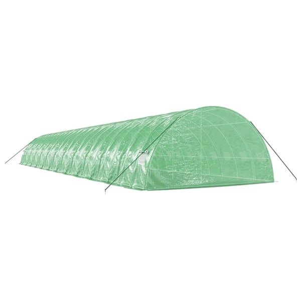 vidaXL Växthus med stålram grön 144 m² 24x6x2,85 m Grön