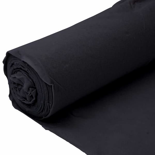 vidaXL Ogräsduk 1x10 m polyesterfiber svart Svart