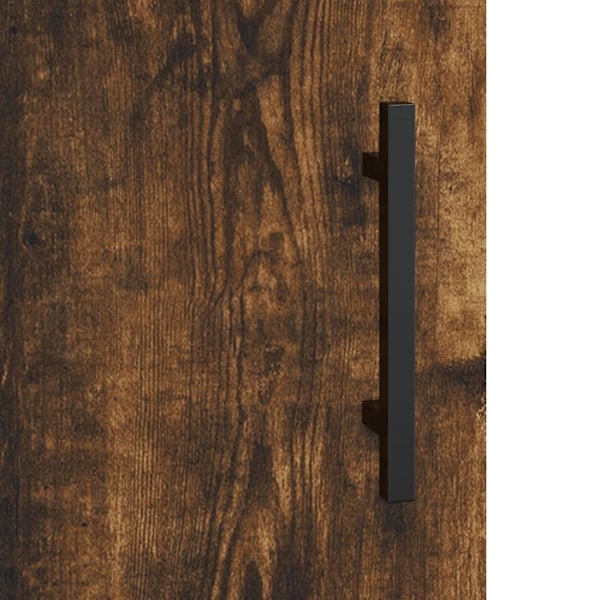 vidaXL Väggskåp 2 st rökfärgad ek 69,5x34x90 cm Brun