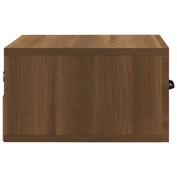 vidaXL Väggmonterade sängbord 2 st brun ek 35x35x20 cm Brun