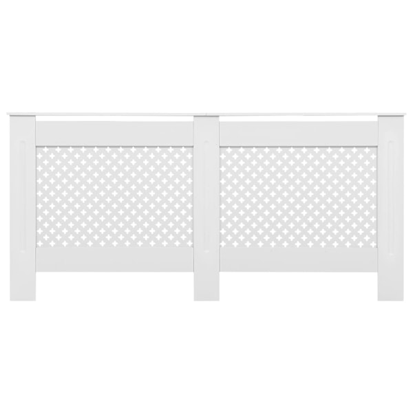 vidaXL Elementskydd 2 st vit 172x19x81,5 cm MDF Vit