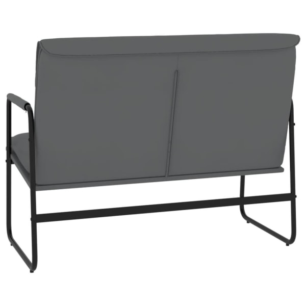 vidaXL Bänk grå 100x64x80 cm konstläder Grå