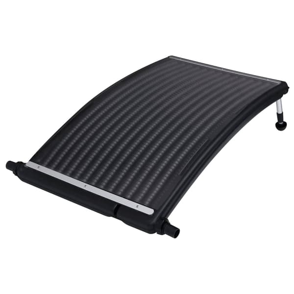 vidaXL Rundad solpanel för pool 110x65 cm Svart