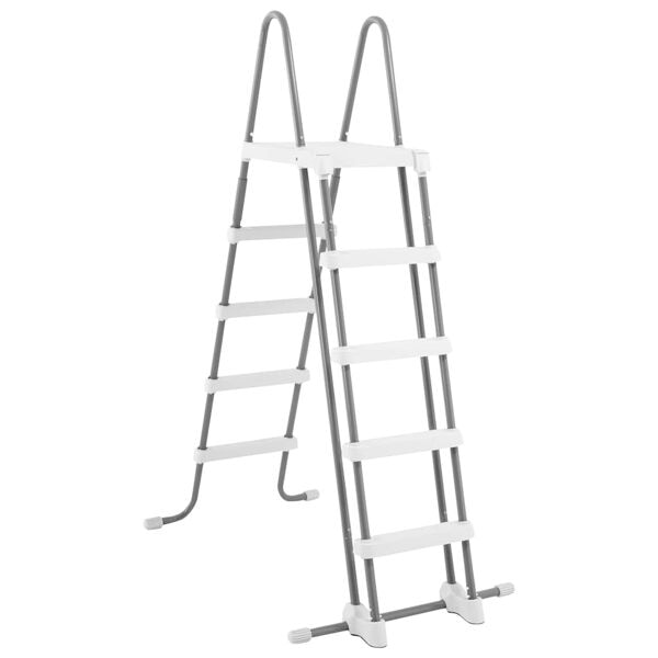 INTEX Säkerhetsstege med 5 steg 132 cm grå