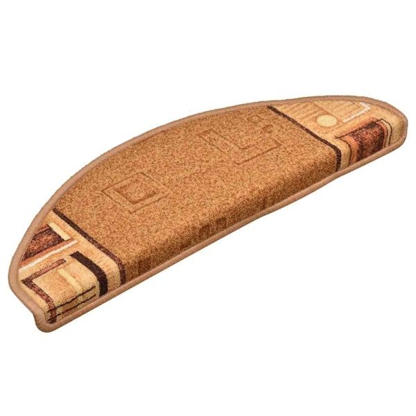 vidaXL Trappstegsmattor självhäftande 5 st 65x21x4 cm beige Beige