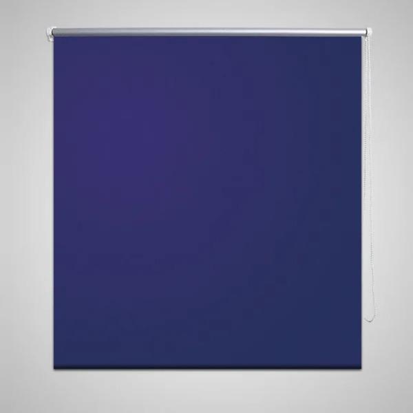 vidaXL Rullgardin för mörkläggning 140 x 175 cm marinblå Blå