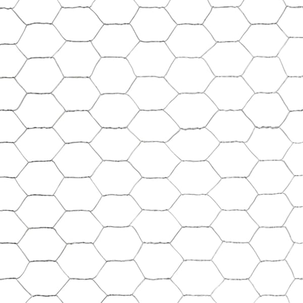 vidaXL Hönsnät galvaniserat stål 25x1,5 m silver Silver