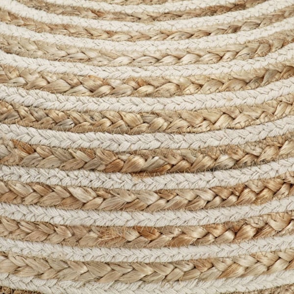 vidaXL Handgjord sittpuff 40x45 cm jute Brun