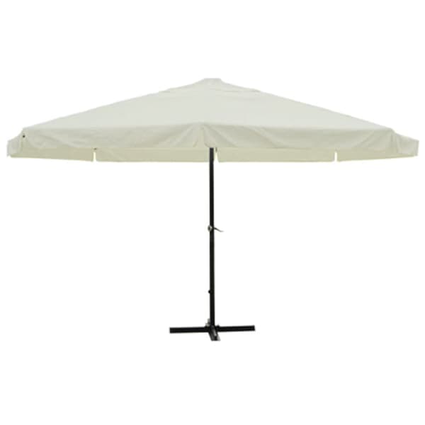 vidaXL Parasoll 500 cm vit Vit